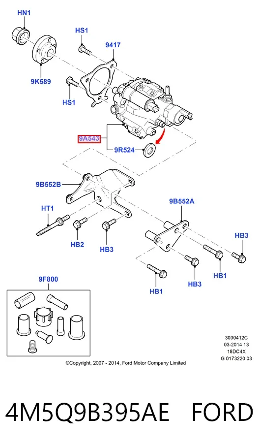 ТНВД 4M5Q9B395AE Ford