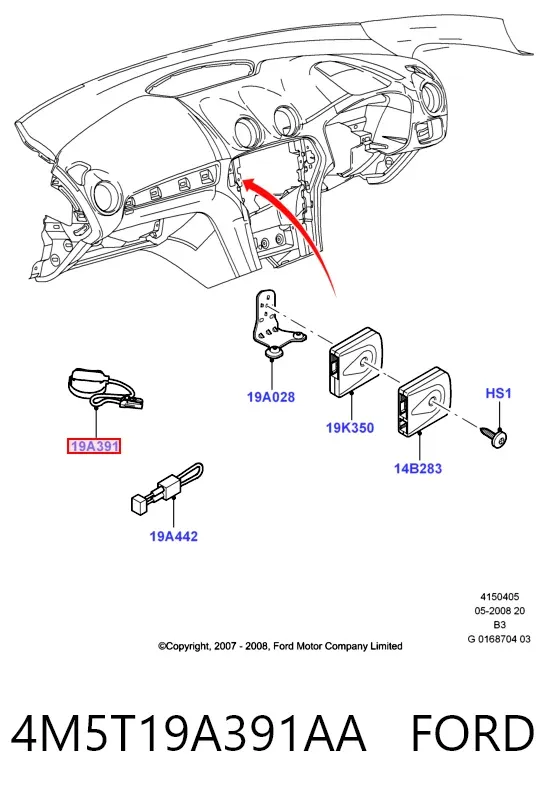  4M5T19A391AA Ford
