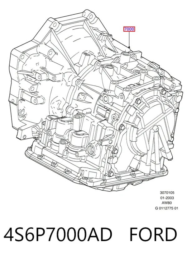 АКПП 4S6P7000AD Ford