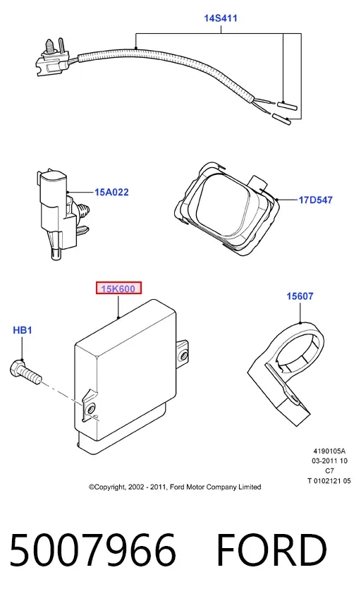 Блок комфорта 5007966 Ford