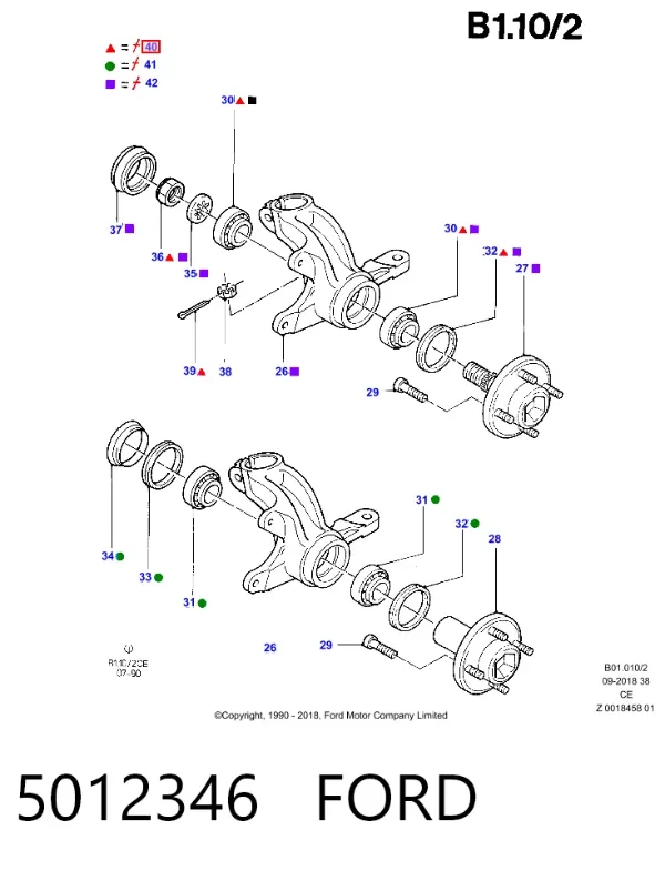 Подшипник ступицы 5012346 Ford