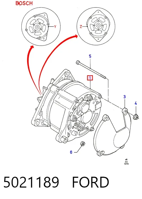 Генератор 5021189 Ford