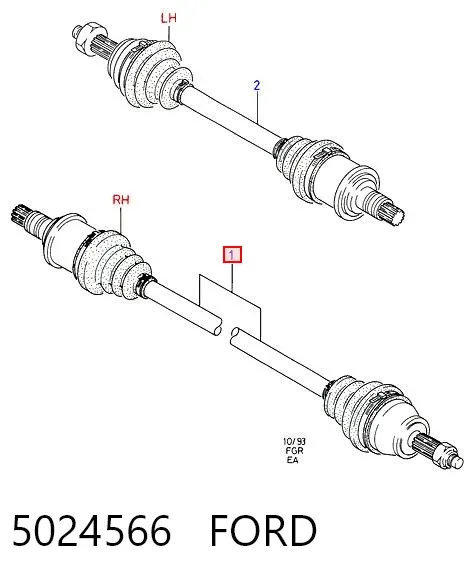Правая полуось 5024566 Ford