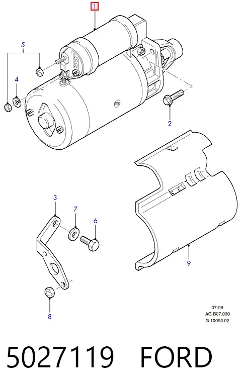 Стартер 5027119 Ford