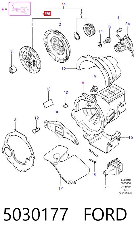 Сцепление 5030177 Ford