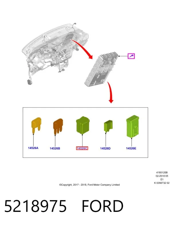 Предохранители 5218975 Ford