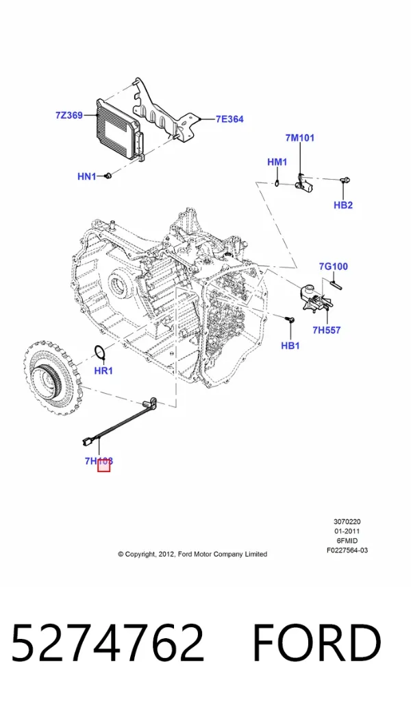 Датчик скорости 5274762 Ford