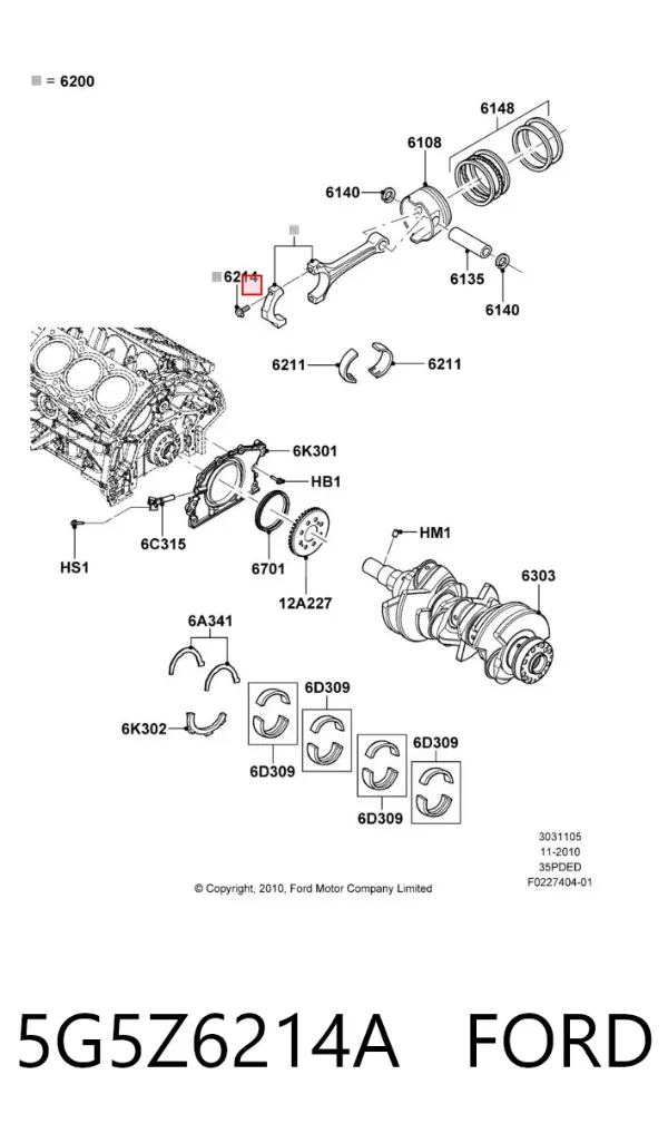  5G5Z6214A Ford