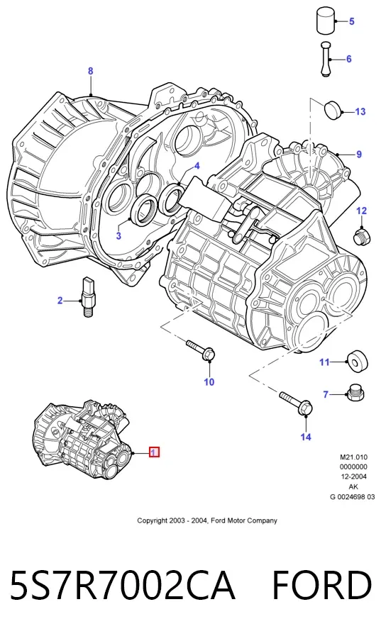 КПП 5S7R7002CA Ford