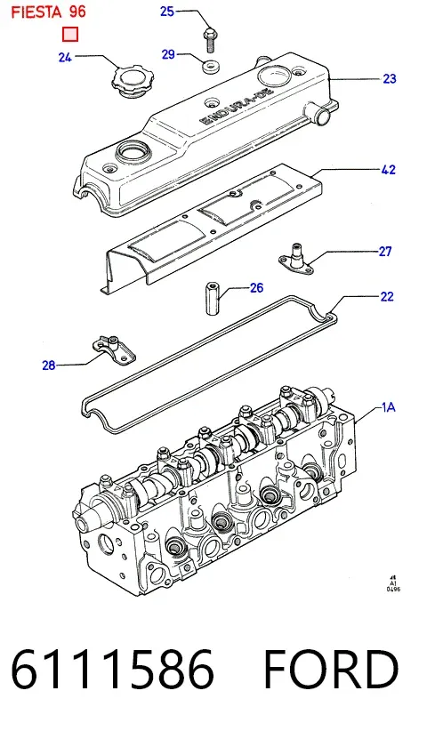 Шайба регулировочная 6111586 Ford