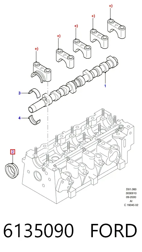 Сальник распредвала 6135090 Ford