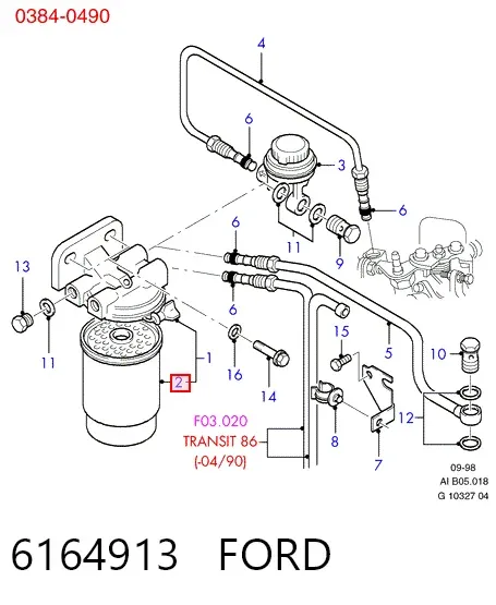 Топливный фильтр 6164913 Ford