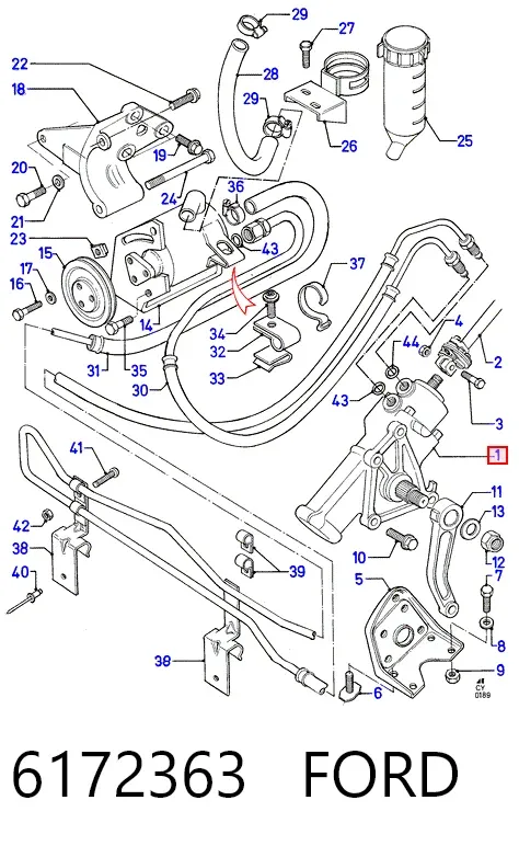Рулевой редуктор 6172363 Ford