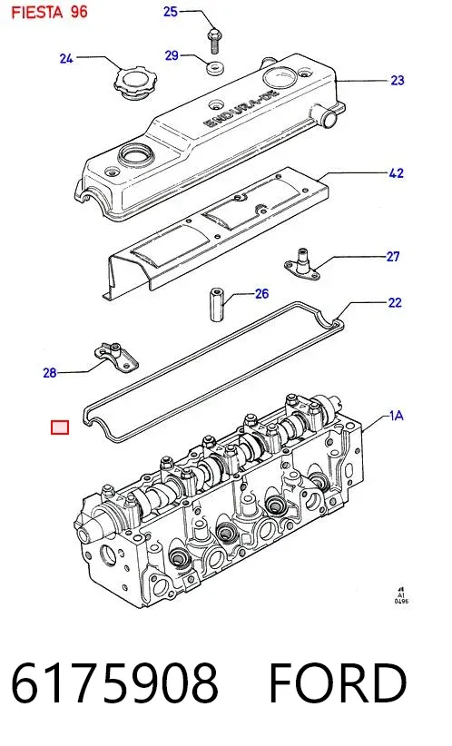 Форкамера (вихревая предкамера) 6175908 Ford