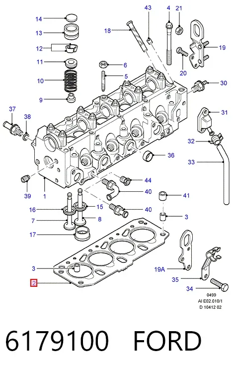 Прокладка ГБЦ 6179100 Ford
