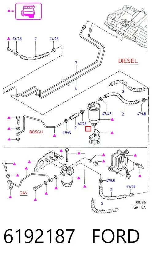 Топливный фильтр 6192187 Ford