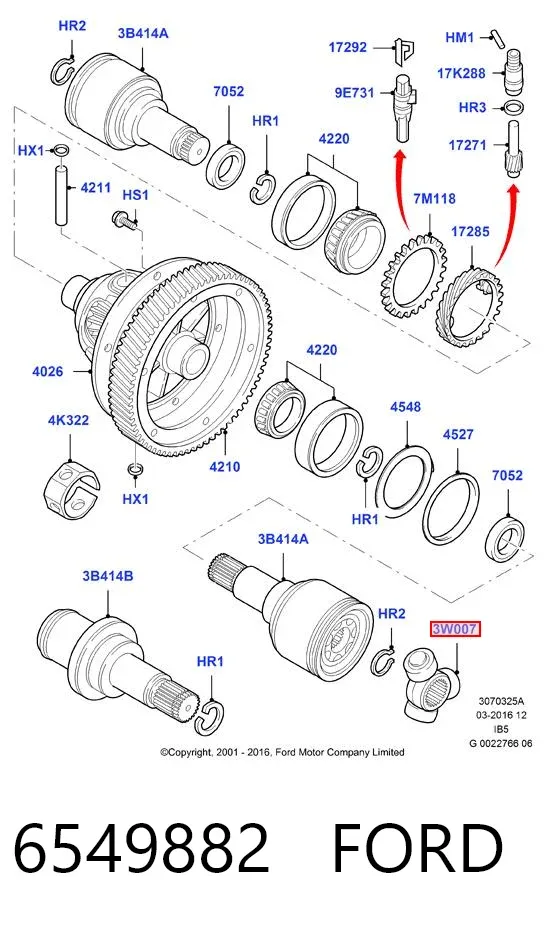 Тришип 6549882 Ford