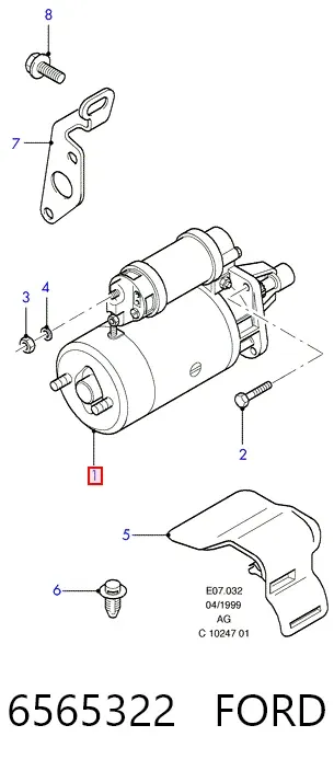 Стартер 6565322 Ford