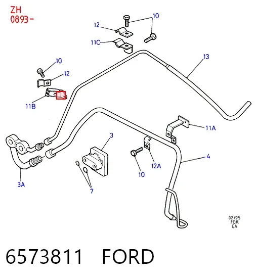 Компрессор кондиционера 6573811 Ford