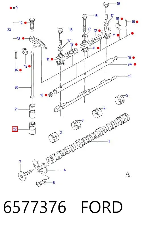 Гидрокомпенсатор 6577376 Ford