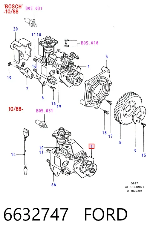 ТНВД 6632747 Ford
