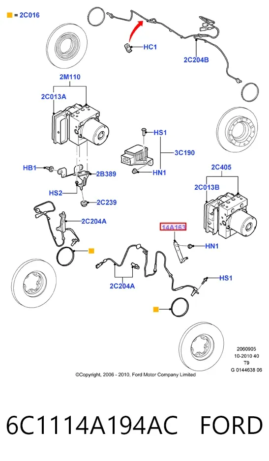  6C1114A194AC Ford