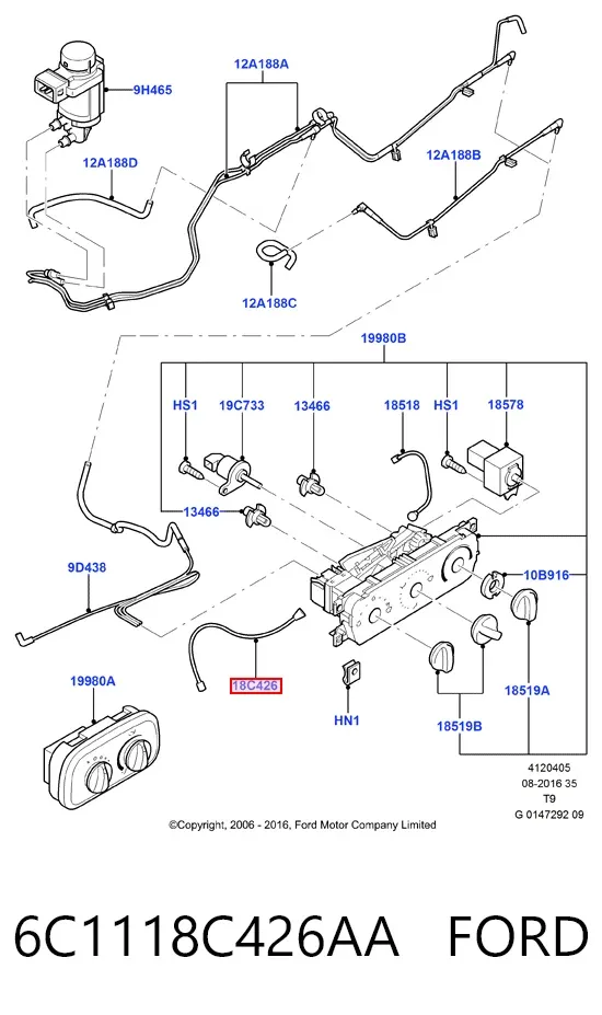  6C1118C426AA Ford