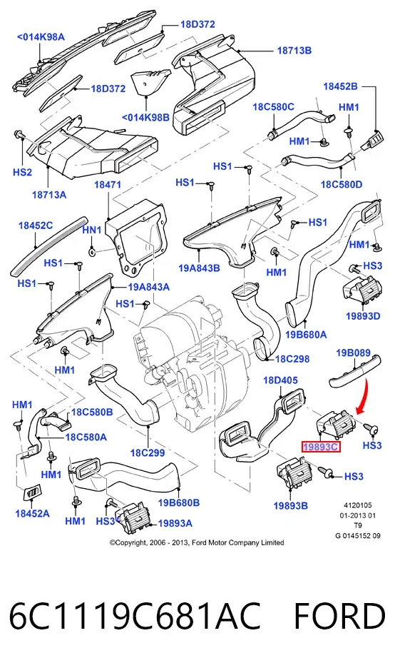  6C1119C681AC Ford