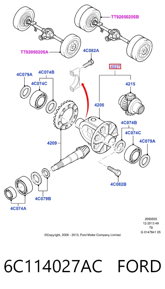  6C114027AC Ford