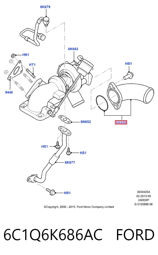  6C1Q6K686AC Ford