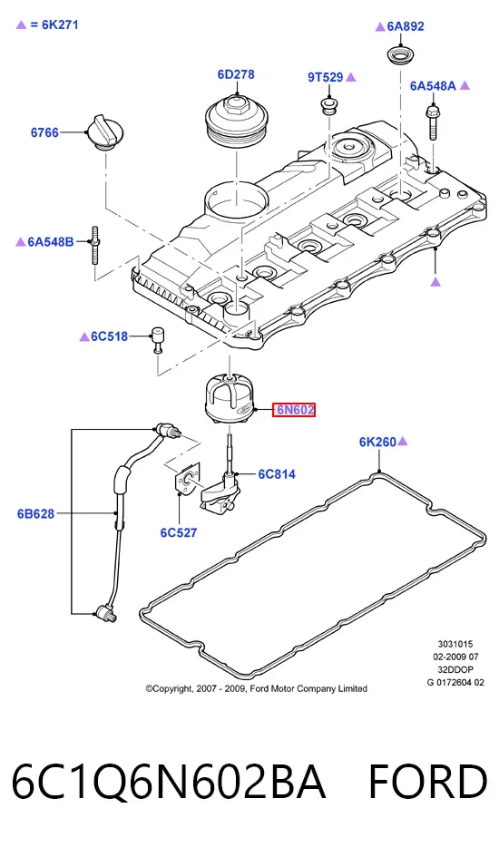 Масляный фильтр 6C1Q6N602BA Ford