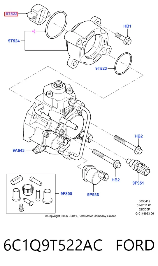  6C1Q9T522AC Ford