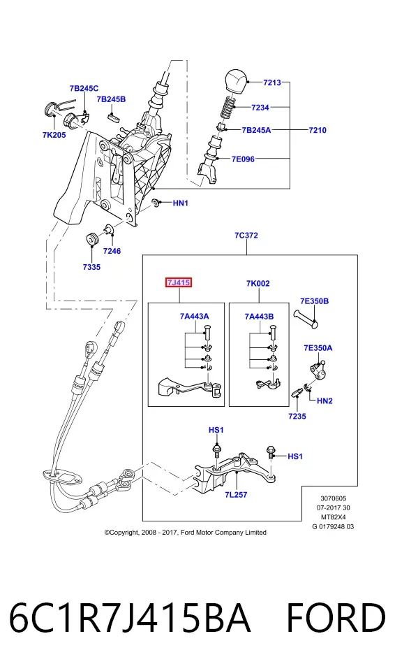  6C1R7J415BA Ford