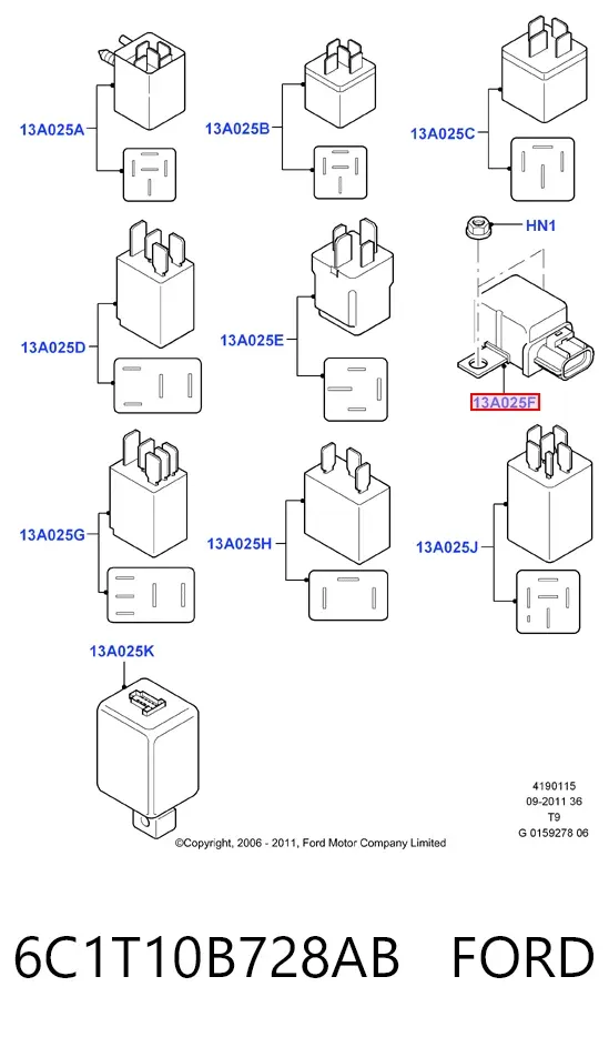  6C1T10B728AB Ford