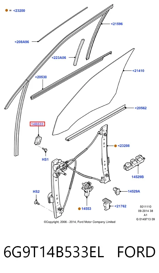  6G9T14B533EL Ford