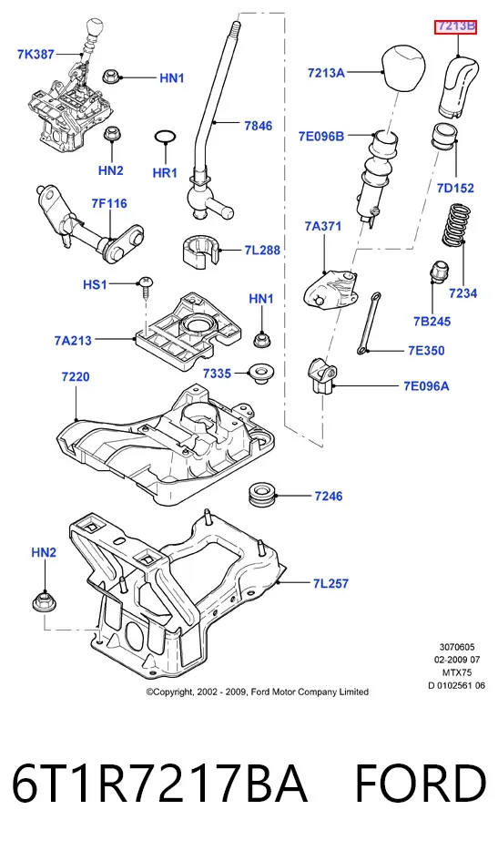  6T1R7217BA Ford