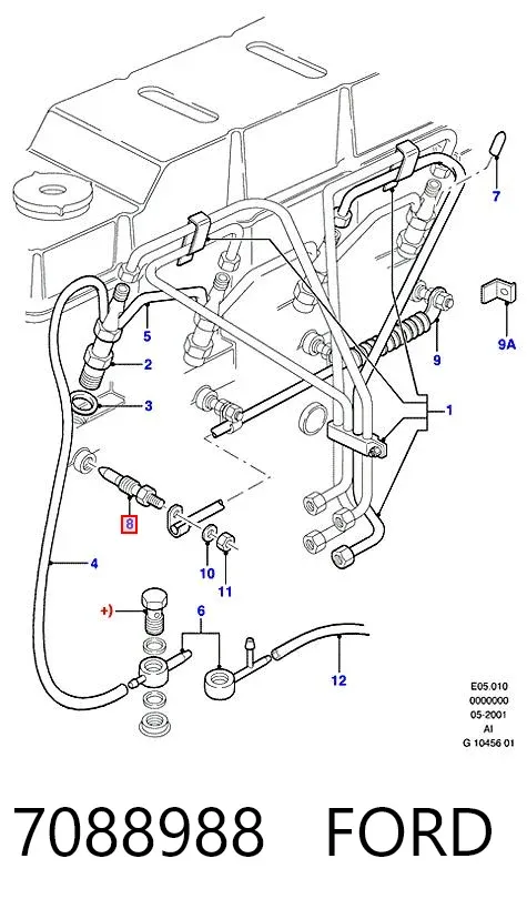 Свечи накала 7088988 Ford