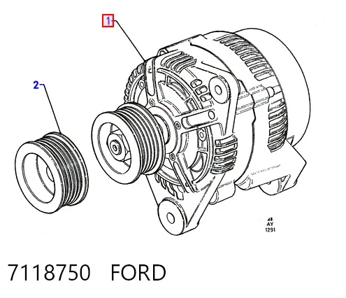 Генератор 7118750 Ford