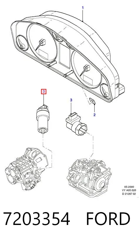 Датчик скорости 7203354 Ford