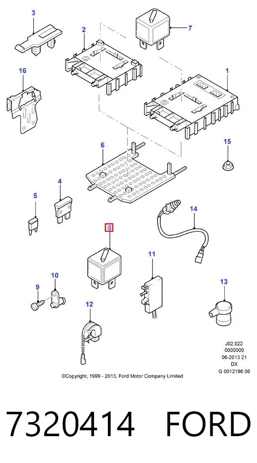 Реле поворотов 7320414 Ford