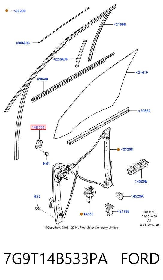  7G9T14B533PA Ford