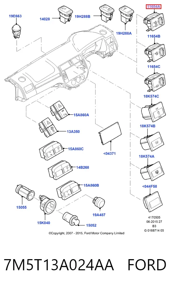  7M5T13A024AA Ford