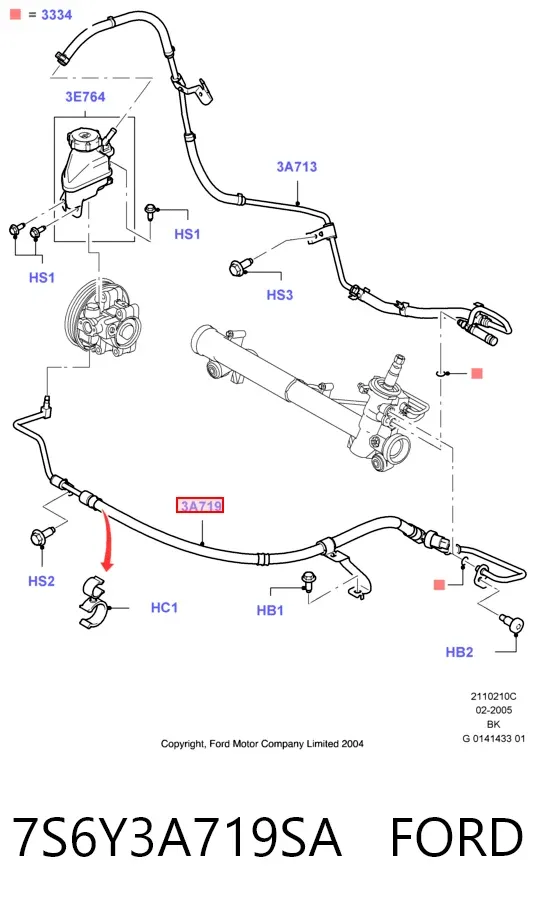  7S6Y3A719SA Ford