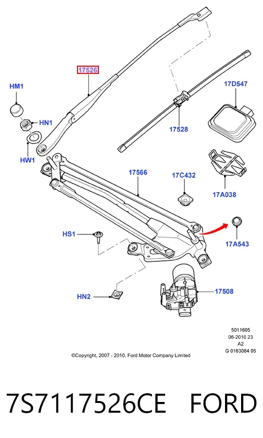  7S7117526CE Ford