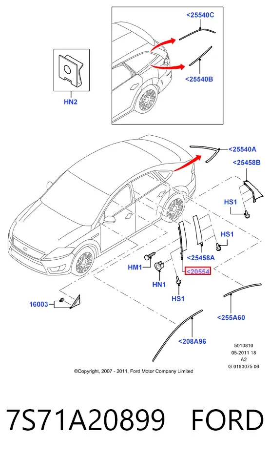  7S71A20899 Ford