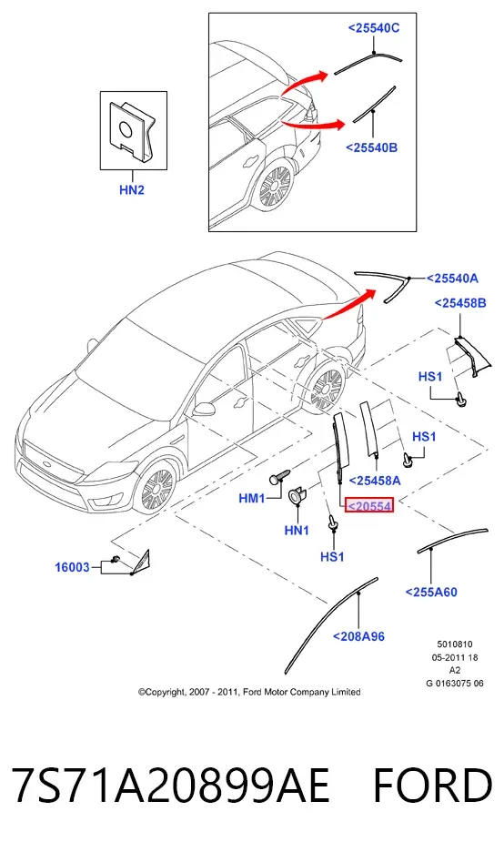  7S71A20899AE Ford