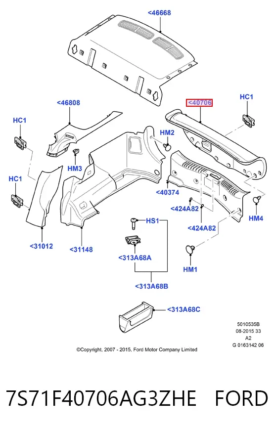  7S71F40706AG3ZHE Ford