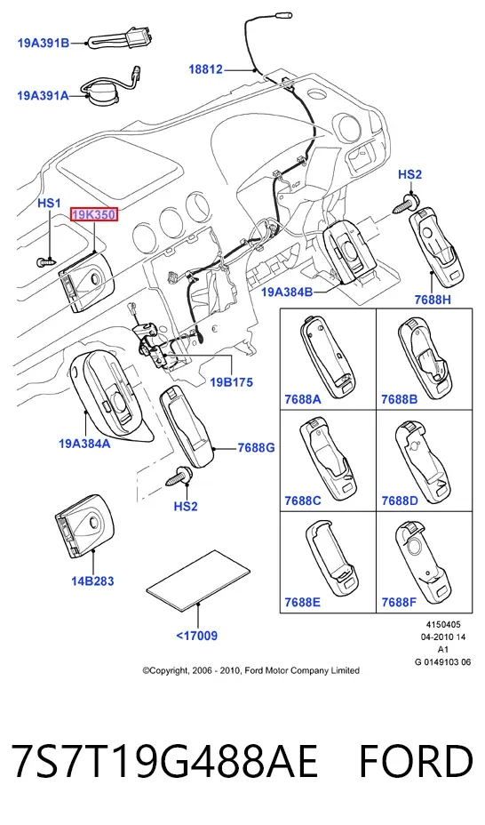  7S7T19G488AE Ford