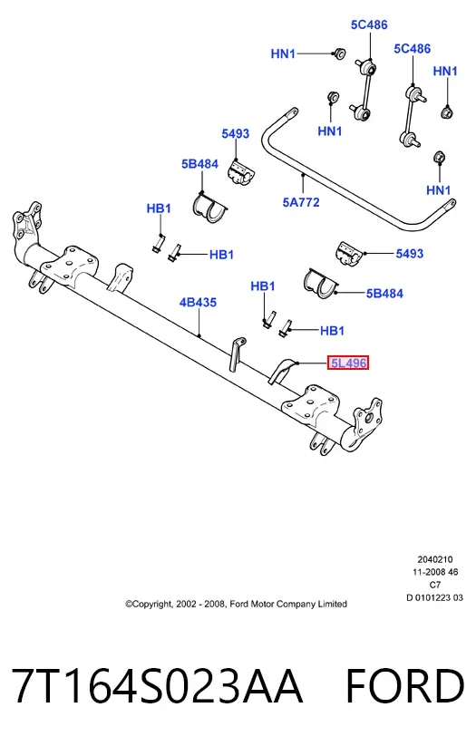  7T164S023AA Ford
