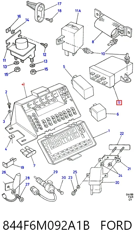 Реле свечей накала Ford Transit IV
